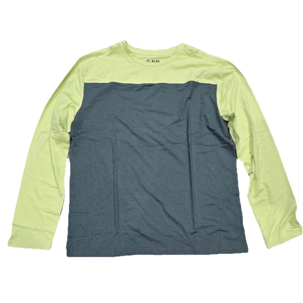 01.Algo Boys Green Performance Long Sleeve Shirt Moisture Wicking X-Large NWOT